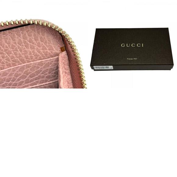 Gucci Long Wallet 449347 Interlocking Leather Pink Round Zipper Accessory Wom... - Picture 10 of 11
